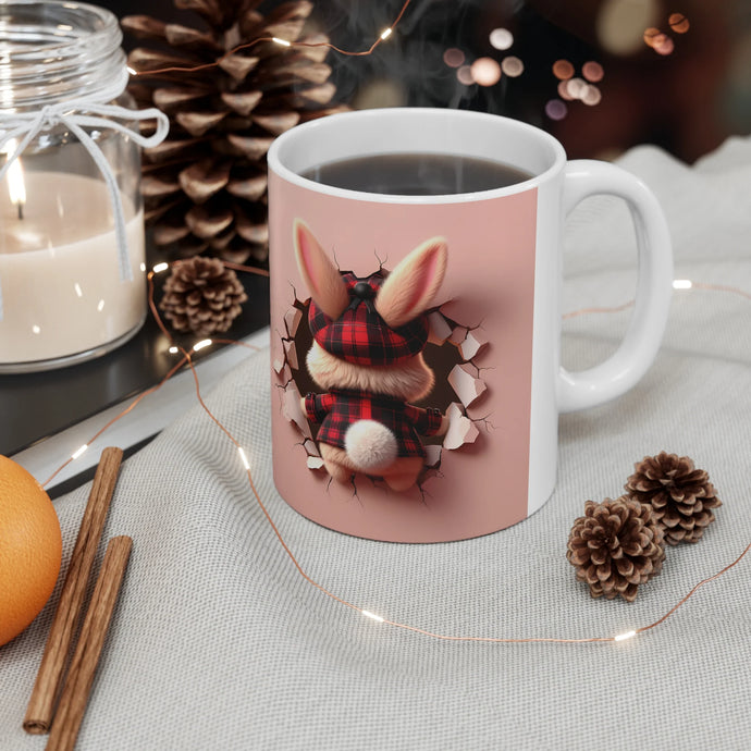 Embrace the Love with Our Valentine Rabbit Ceramic Mug