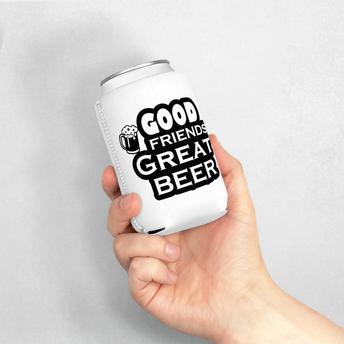 Keep Your Brews Cold and Your Friendships Cooler with Our "Good Friends" Can Cooler Sleeve