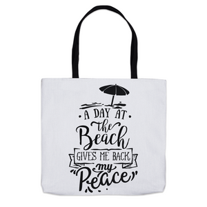A Day At The Beach - Tote Bags