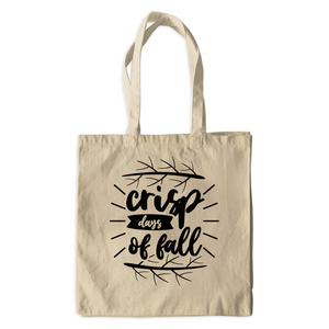 Crisp Days Of Fall - Canvas Tote Bags