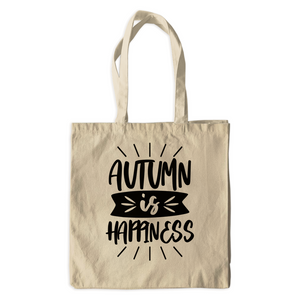 Autumn Is Happiness - Canvas Tote Bags