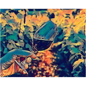 Abstract Wine Glass - Professional Prints