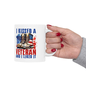 I Kissed A Veteran - Ceramic Mug, (11oz, 15oz)