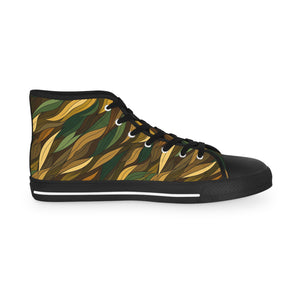 Earth Tones Ver 3 - Men's High Top Sneakers