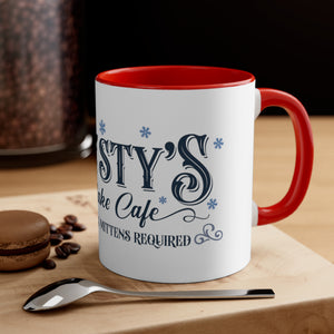 Frosty's Snowflake Cafe - Accent Coffee Mug, 11oz