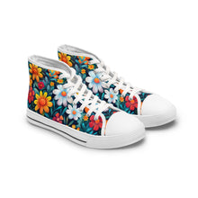 Load image into Gallery viewer, Cartoon Flowers Ver 3 - Women&#39;s High Top Sneakers
