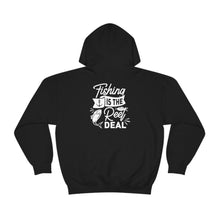 Load image into Gallery viewer, Fishing Is The Reel Deal - Unisex Heavy Blend™ Hooded Sweatshirt
