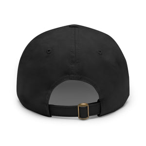 American Warrior - Dad Hat with Leather Patch (Rectangle)