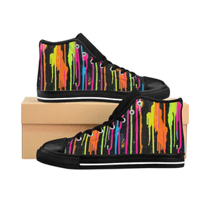 Neon Pain Drips Ver 10 - Men's Classic Sneakers