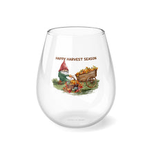 Load image into Gallery viewer, Happy Harvest Season - Stemless Wine Glass, 11.75oz
