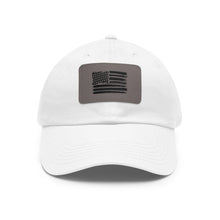 Load image into Gallery viewer, American Flag - Dad Hat with Leather Patch (Rectangle)
