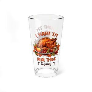 Football Turkey - Mixing Glass, 16oz