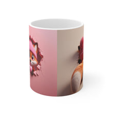 Load image into Gallery viewer, 3D Fox Valentine (7) - Ceramic Mug 11oz
