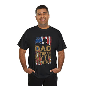 Dad Veteran - Unisex Heavy Cotton Tee