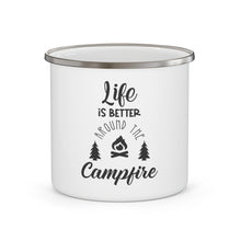 Load image into Gallery viewer, Life Is Better By The Campfire - Enamel Camping Mug
