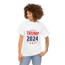 Load image into Gallery viewer, Trump 2024 (2) - Unisex Heavy Cotton Tee
