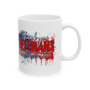 Thank You Veterans - Ceramic Mug, (11oz, 15oz)