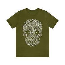 Load image into Gallery viewer, Bicycle Skull - Unisex Jersey Short Sleeve Tee
