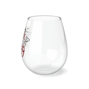Hint Of Naughty - Stemless Wine Glass, 11.75oz