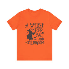 Load image into Gallery viewer, A Witch, Her Cat - Unisex Jersey Short Sleeve Tee
