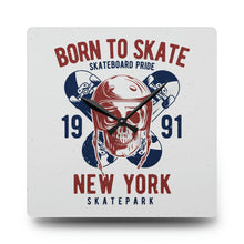 Load image into Gallery viewer, Born To Skate - Acrylic Wall Clock

