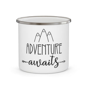Adventure Awaits - Enamel Camping Mug
