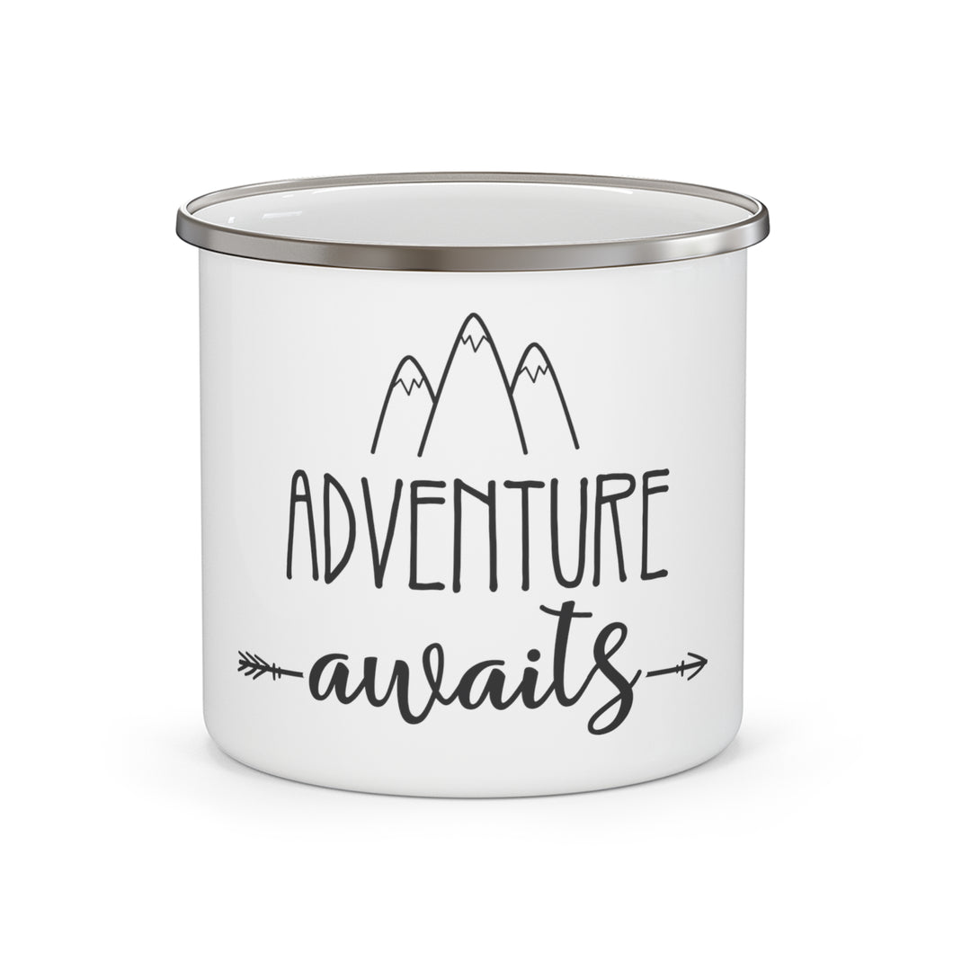 Adventure Awaits - Enamel Camping Mug
