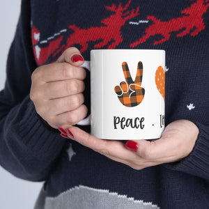 Peace Love Fall - Ceramic Mug 11oz