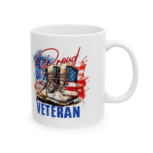 Proud Veteran - Ceramic Mug, (11oz, 15oz)