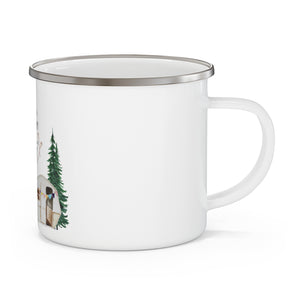 Welcome To The Campfire - Enamel Camping Mug