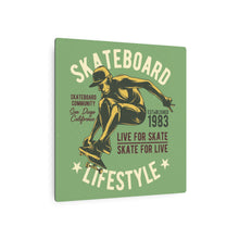 Load image into Gallery viewer, Skateboard Lifestyle - Metal Art Sign
