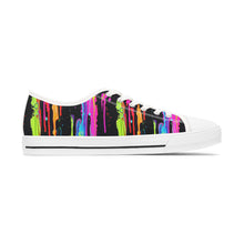 Load image into Gallery viewer, Neon Paint Drips - Women&#39;s Low Top Sneakers
