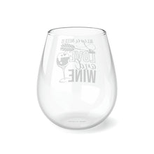Load image into Gallery viewer, All You Need Is Love And Wine - Stemless Wine Glass, 11.75oz
