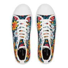 Load image into Gallery viewer, Cartoon Flowers Ver 3 - Women&#39;s High Top Sneakers
