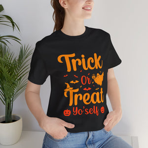 Trick Or Treat - Unisex Jersey Short Sleeve Tee