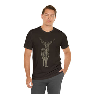 Deer Branches - Unisex Jersey Short Sleeve Tee