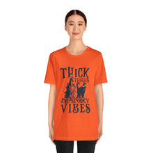 Load image into Gallery viewer, Thick Thighs - Unisex Jersey Short Sleeve Tee
