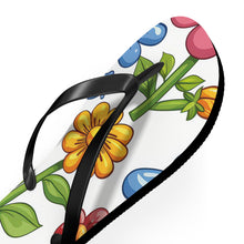 Load image into Gallery viewer, Cartoon Flowers Ver 4 - Flip Flops
