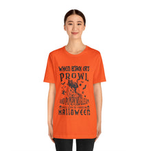 Load image into Gallery viewer, Black Cats Prowl - Unisex Jersey Short Sleeve Tee
