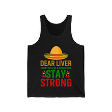 Load image into Gallery viewer, Dear Liver - Unisex Jersey Tank
