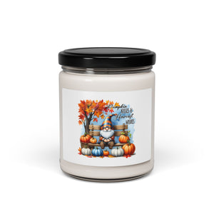 Harvest Wishes Gnome - Scented Soy Candle, 9oz