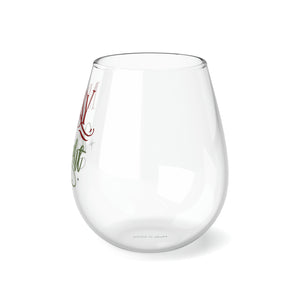 Messy And Bright - Stemless Wine Glass, 11.75oz