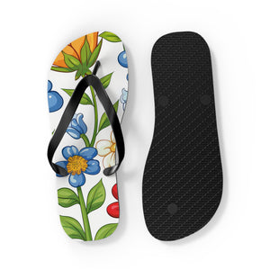 Cartoon Flowers Ver 4 - Flip Flops