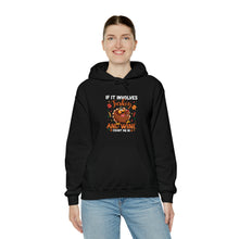 Load image into Gallery viewer, Turkey And Wine - Unisex Heavy Blend™ Hooded Sweatshirt
