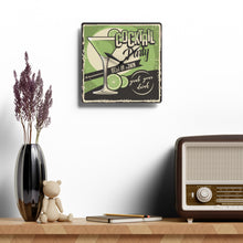 Load image into Gallery viewer, Retro Cocktail Party - Acrylic Wall Clock
