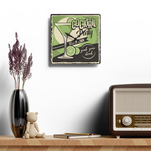 Retro Cocktail Party - Acrylic Wall Clock