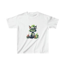 Load image into Gallery viewer, Green Hat Green Cat - Kids Heavy Cotton™ Tee
