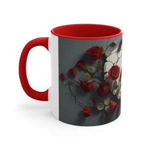 Valentine Heart & Roses (2) - Accent Coffee Mug, 11oz