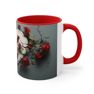Valentine Heart & Roses (2) - Accent Coffee Mug, 11oz