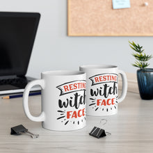 Load image into Gallery viewer, Resting Witch Face - Ceramic Mug 11oz
